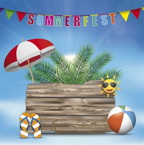 Sommerfest Board Stock Illustrations 4 Sommerfest Board Stock