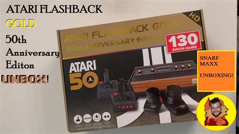 Unboxing Atari Flashback Gold 50th Anniversary Edition By AtGames