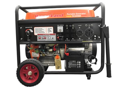 Powerland Pd10000en 10kw 16hp Gas Generator Electric Start