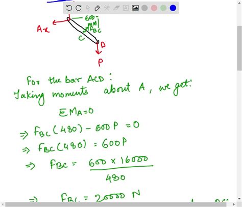 SOLVED Example 6 1 38 Link BC Is 6 Mm Thick Has A Width W 25 Mm