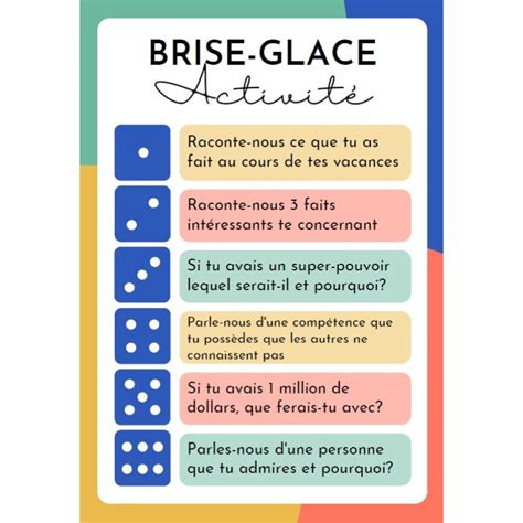 Activité brise glace