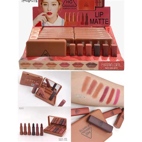 HASAYA GIRL PUMPKIN In MATTE LIPSTICK NUDE COLOR SET Shopee Malaysia