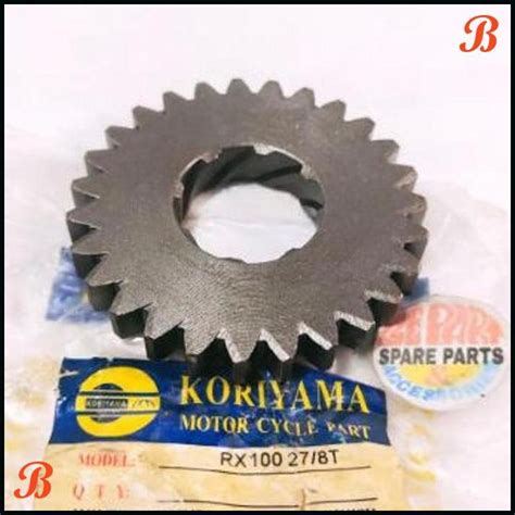 Jual GIGI SLAH RX100 DT100 27T GEAR AS KICK STATER ENGKOL RX 100 DT