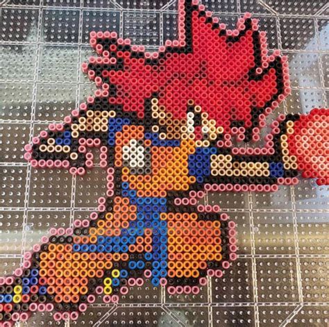 Sonic The Hedgehog Perler Beads Art