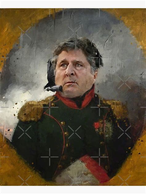 Mike Leach Oil Painting Poster For Sale By Jpegarts Redbubble