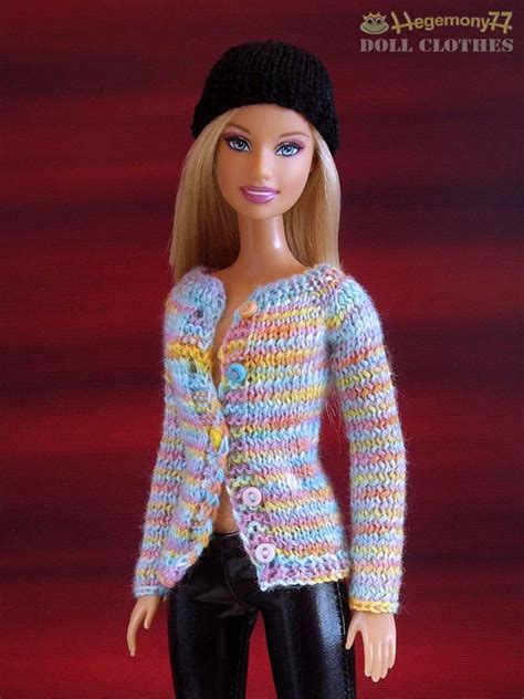 Pattern Dress For Doll Pdf Crochet For Barbie Type Dolls Knitting