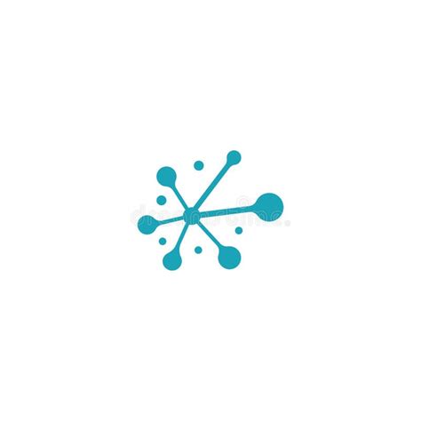 Nerve Cell Logo Or Neuron Logo With Vector Template Stock Vector