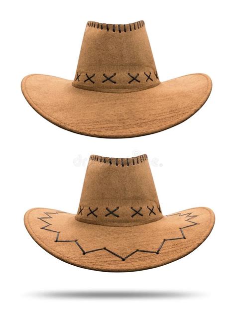 Sombrero De Vaquero Aislado En El Fondo Blanco Sombrero Del Vintage