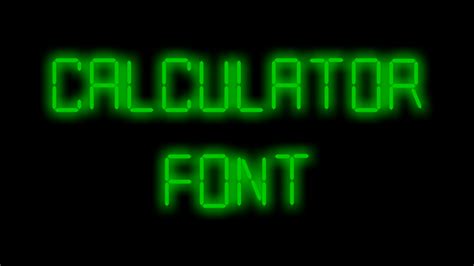 Calculator Font By The Polish Apple · Creative Fabrica Calculator