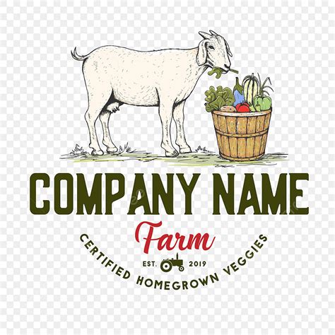 Goat Farm Logo Vector PNG Images, Goat Farm Vector Logo Design, Animal, Background, Banner PNG ...