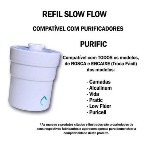 Refil Vela Purific Compatível Purificador Filtro Branco no Shoptime