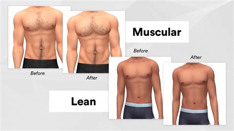 Luumiabodeiilean Muscular Sims 4 Mods Sims 4 Sims 4 Body Hair