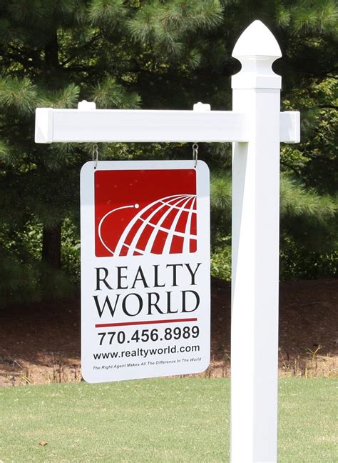 Vinyl Pvc Real Estate Sign Post White Single