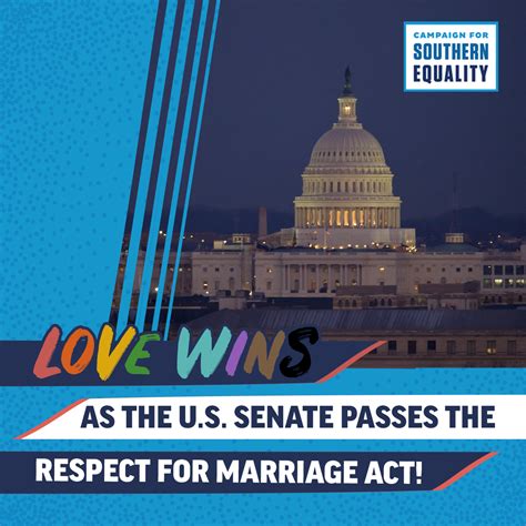 In Strong Bipartisan Vote Us Senate Passes Respect For Marriage Act