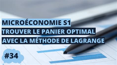 Trouver Le Panier Optimal Avec La M Thode De Lagrange Micro Conomie