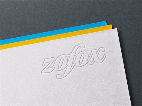 Premium Psd Luxury Foil Stamping Logo Mockup On White Paper