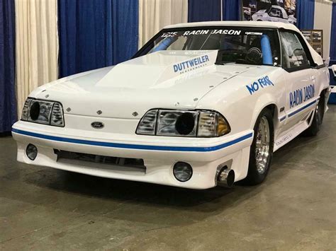 World Famous Racin Jason 1987 Ford Mustang Gt Twin Turbo Drag Racing Fox Body Classic Ford