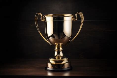 Premium AI Image The Cup Is A Gold Trophy Generative AI