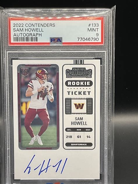 2022 Panini Contenders Rookie Ticket RPS Variation 133 Sam Howell