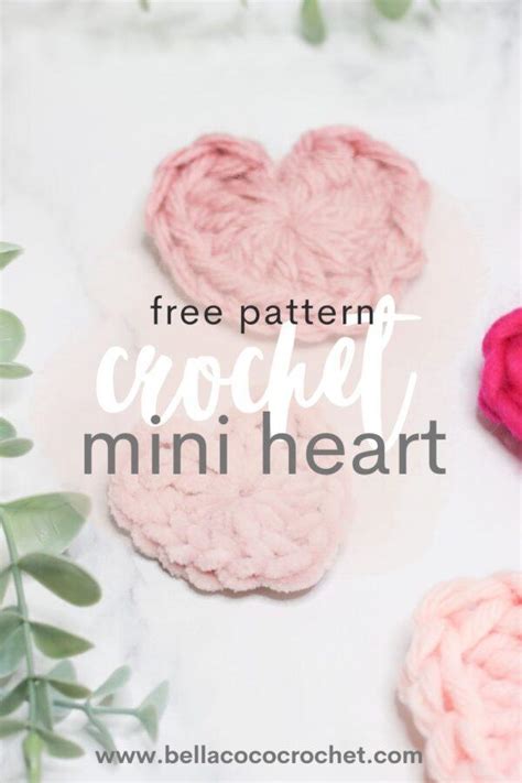 Learn To Make A Crochet Mini Heart Bella Coco Crochet