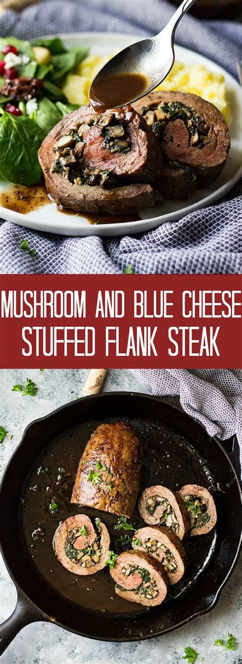 Mushroom And Blue Cheese Stuffed Flank Steak Countryside Cravings