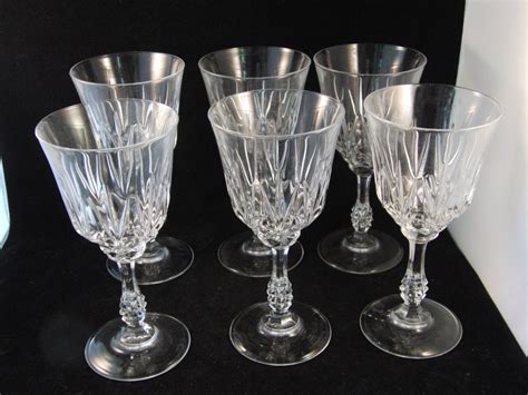 Genuine Lead Crystal Wine Glasses 6 Glasses