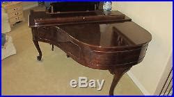 2000 Petrof Grand Piano 58 WALNUT Model IV Chippendale Excellent