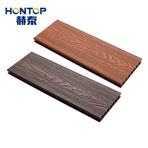 Interlock No Gap Waterproof 35mm WPC Wood Grain Deck Flooring Decking