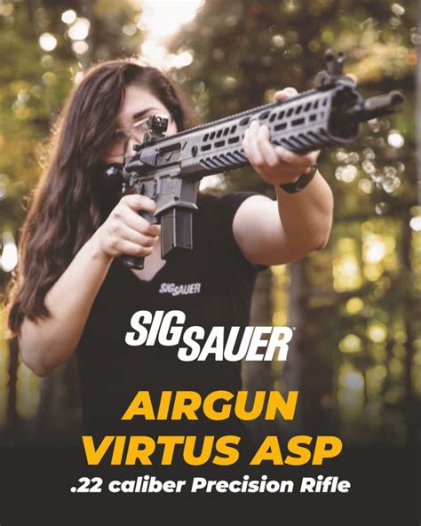 Sig Sauer Airgun Virtus Asp Caliber Precision Air Rifle With X