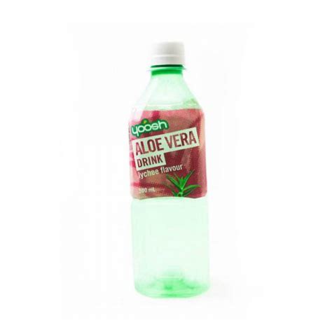 Coffee Tea And Soft Drink Yoosh Aloe Vera Drink Lychee Flv 500ml