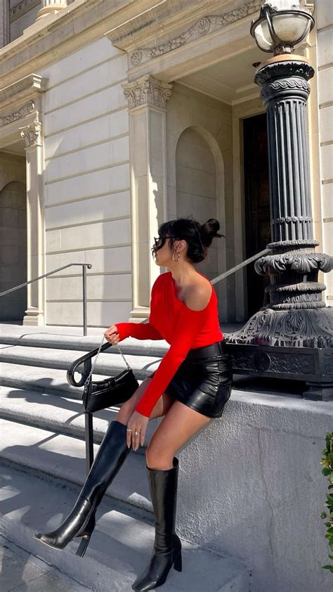 Red Outfit Inspo Winter To Spring Style Outfit Inspo Classic