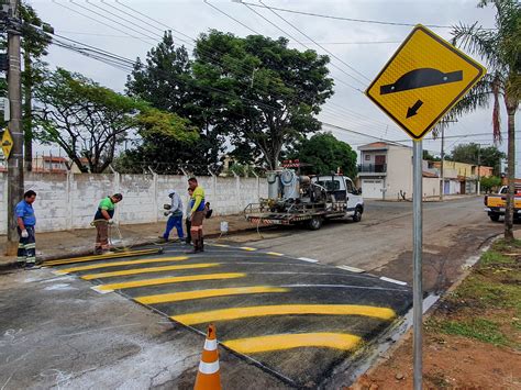 Prefeitura Implanta Lombada No Bairro Santa Clara 2 Grupo Rio Claro SP