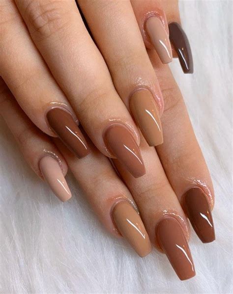 50 Pretty Brown Nails For Spring You Should Try In 2020 Brown Nails Nails Aycrlic Nails