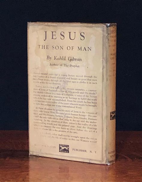 Jesus The Son Of Man By Kahlil Gibran Very Good Hardcover St