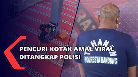 Pencuri Kotak Amal Viral Ditangkap Polisi