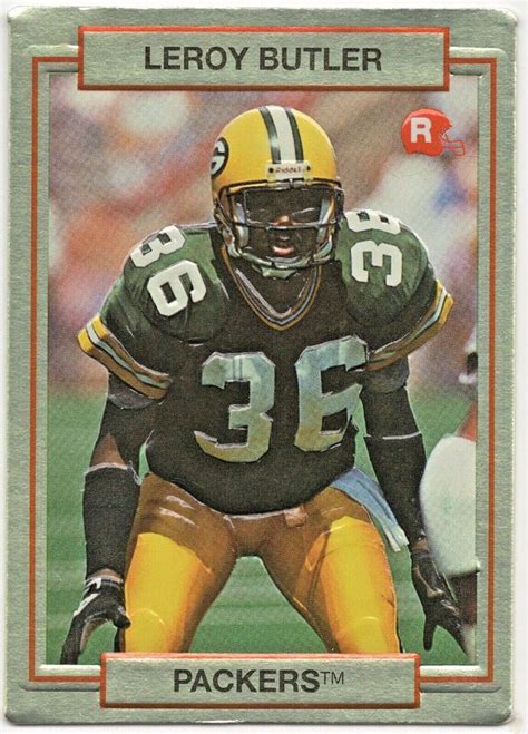 Red Action Packed Rookie Update Leroy Butler Rc Green Bay