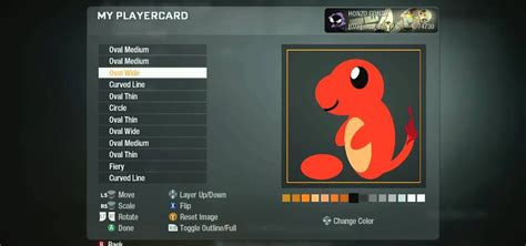 How To Make Charmander From Pok Mon Your Black Ops Playercard Emblem