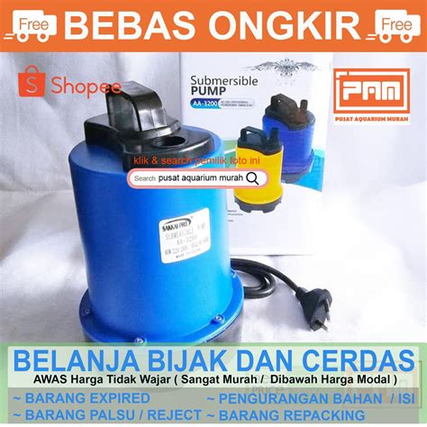 Jual Submersible Pump AA 3200 Sakai Pro Pompa Termos Kolam Ikan Mesin