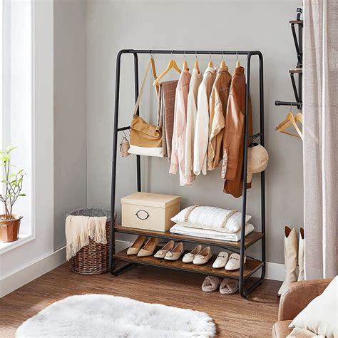 Tribesigns L Shaped Closet Organizer Freestanding Corner Clothes