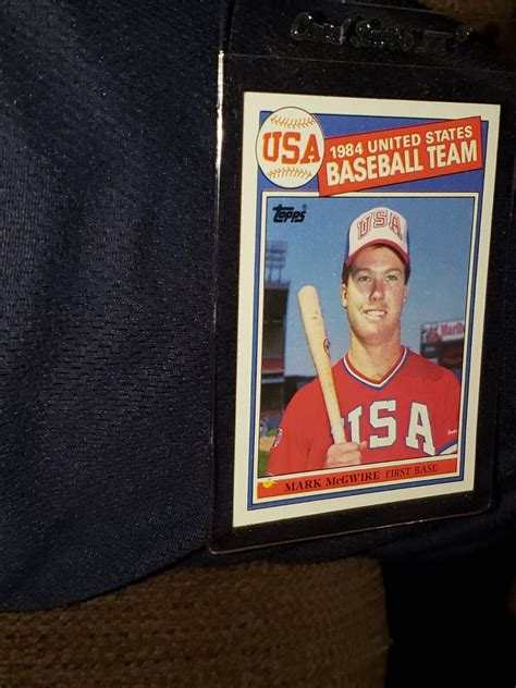 Mark Mcgwire Topps Rookie Error Card Ebay