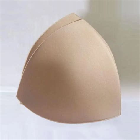 Pair Triangle Cups Bikini Bra Pad Chest Push Up Insert Foam Pads