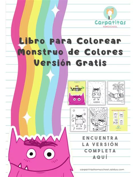 Pdf Gratis Libro Para Pintar Monstruo De Colores Off