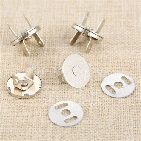 10 Sets 10mm 18mm Thin Magnetic Snaps Press Bags Buckles Buttons 3 Size