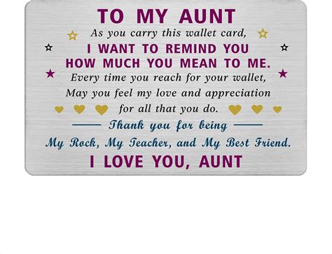 Amazon Ee Yu Aunt Christmas Card Gifts Auntie Birthday Gifts I