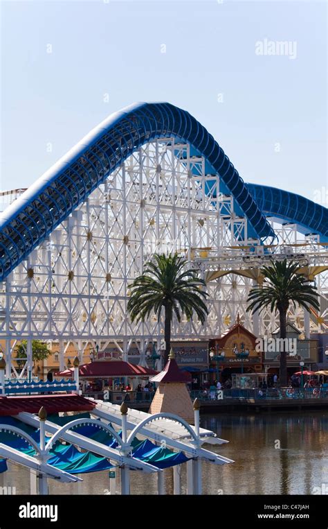 Roller coaster at disneyland Stock Photo - Alamy