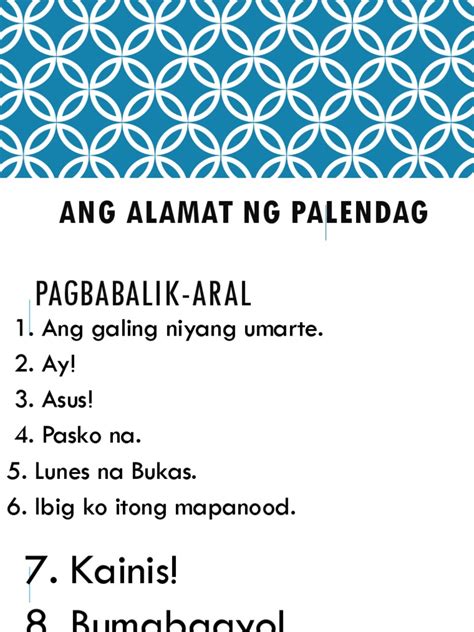 Ang Alamat Ng Palendag Pdf