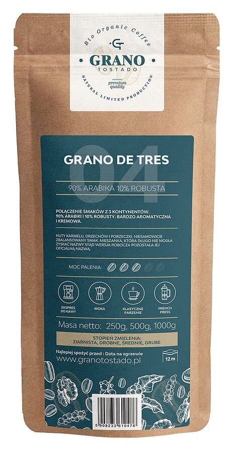 GRANO TOSTADO Grano De Tres 0 5 Kg Kawa Ziarnista Niskie Ceny I