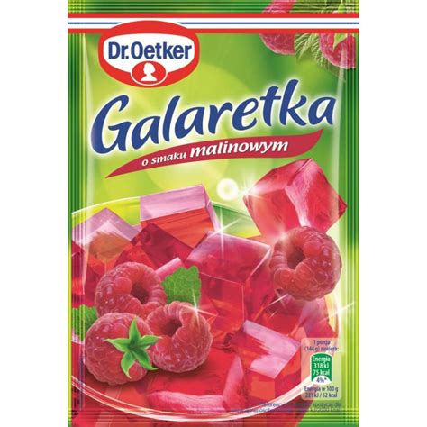 Galaretka O Smaku Malinowym G Dr Oetker Sklep Aledobre Pl