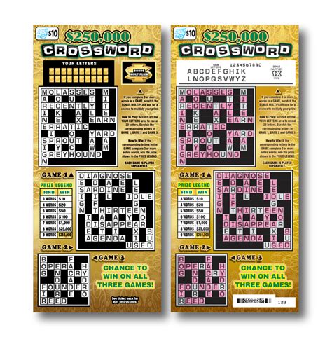 Crossword Instant Tickets Illinois Lottery