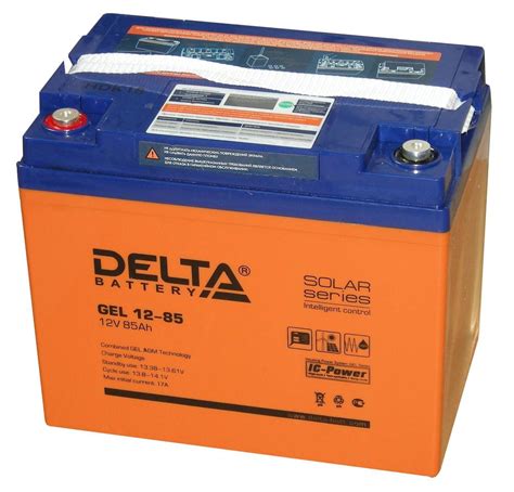 Delta GEL 12-85 ⇒ гелевый аккумулятор 85 Ач — купить в Солнечные.RU